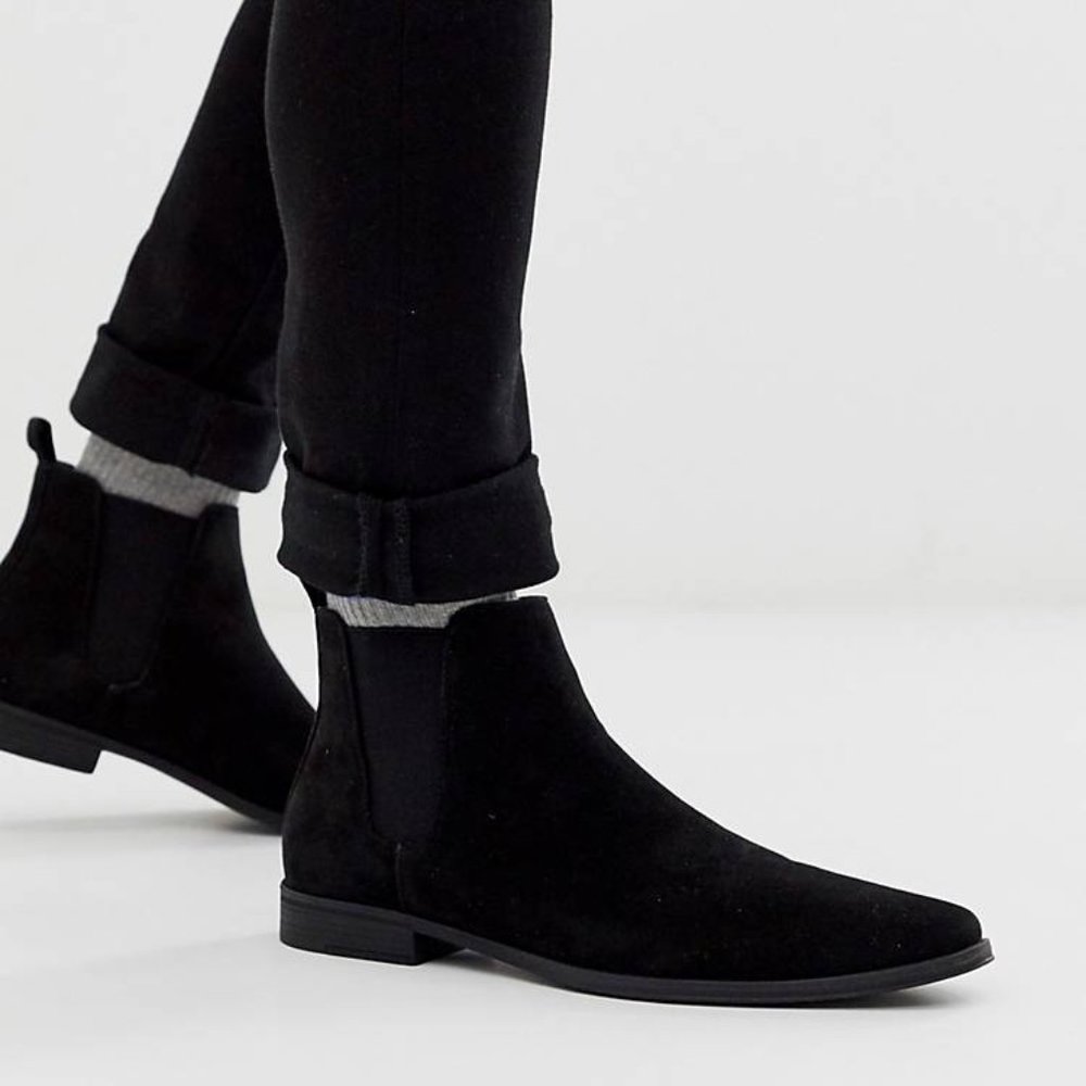 ASOS Mens Chelsea Suede Boots Size 11